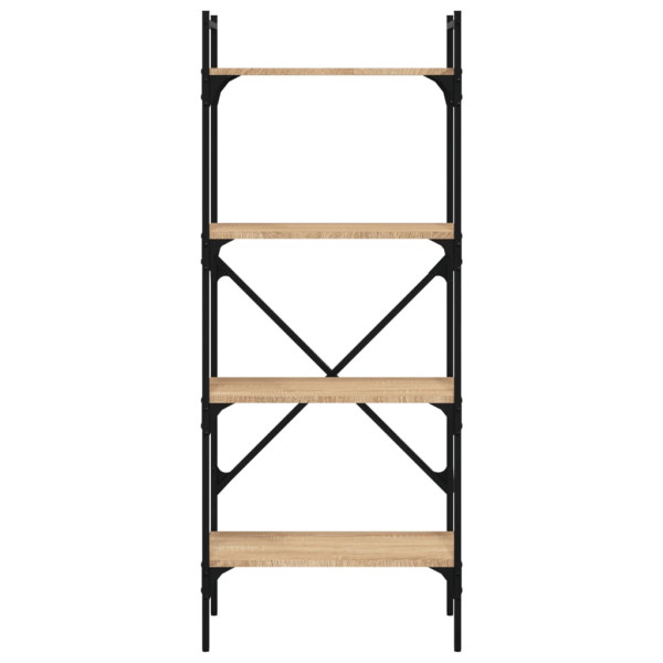 Librería de 4 estantes madera roble Sonoma 56x31.5x138.5 cm M 4
