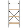 Librería de 4 estantes madera roble Sonoma 56x31.5x138.5 cm 4