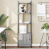 Estantería con puerta madera gris Sonoma 44.5x30x154.5 cm 1