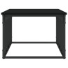 Mesa de centro madera de ingeniería negra 100x50x35.5 cm 5