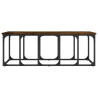 Mesa de centro madera ingeniería roble ahumado 100x50x35.5 cm 4
