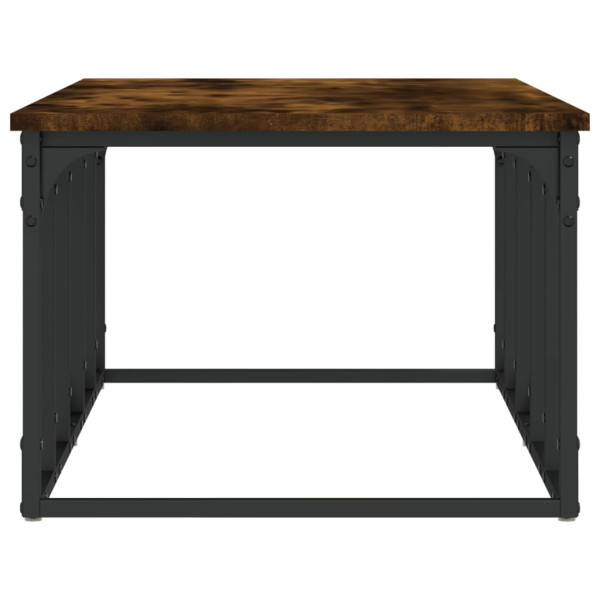 Mesa de centro madera ingeniería roble ahumado 100x50x35.5 cm M 5