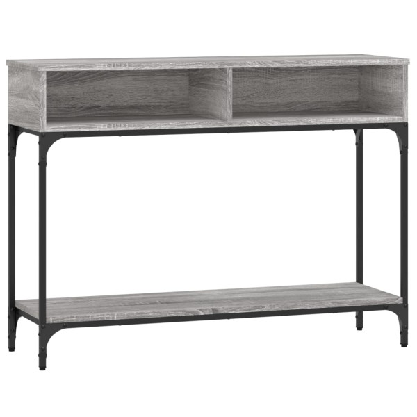 Mesa consola 100x30.5x75cm derivados de madeira cinzento sonoma M 2