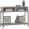 Mesa consola madera de ingeniería gris Sonoma 100x30.5x75 cm 3