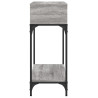 Mesa consola madera de ingeniería gris Sonoma 100x30.5x75 cm 4