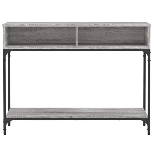 Mesa consola 100x30.5x75cm derivados de madeira cinzento sonoma M 5