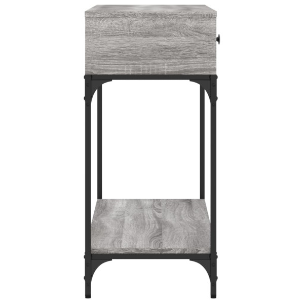 Mesa consola 100x34.5x75cm derivados de madeira cinzento sonoma M 5