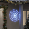 Luces de Navidad de estrellas 4 uds 140 LED blanco frío 17 cm 1