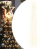 Iluminação p/ árvore de Natal 320 luzes LED 375cm branco quente 2