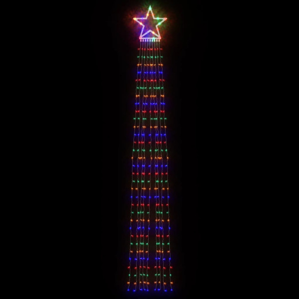 Iluminação p/ árvore de Natal 320 luzes LED 375 cm colorido M 3