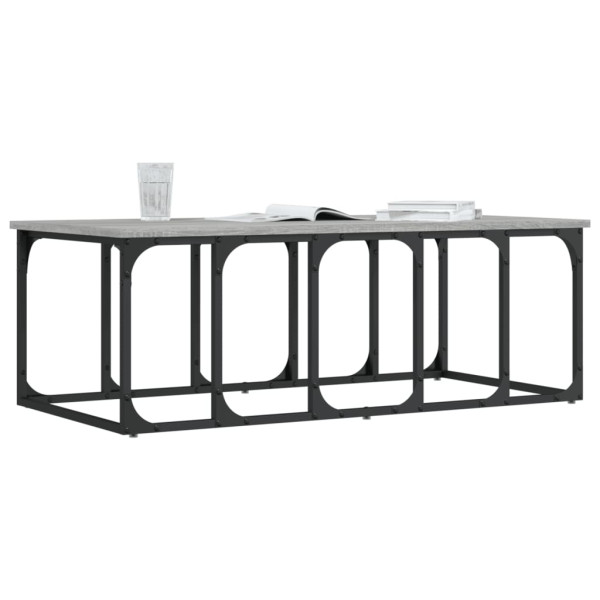 Mesa de centro madera de ingeniería gris Sonoma 100x50x35.5 cm M 3