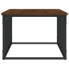 Mesa de centro madera de ingeniería marrón roble 100x50x35.5 cm 5