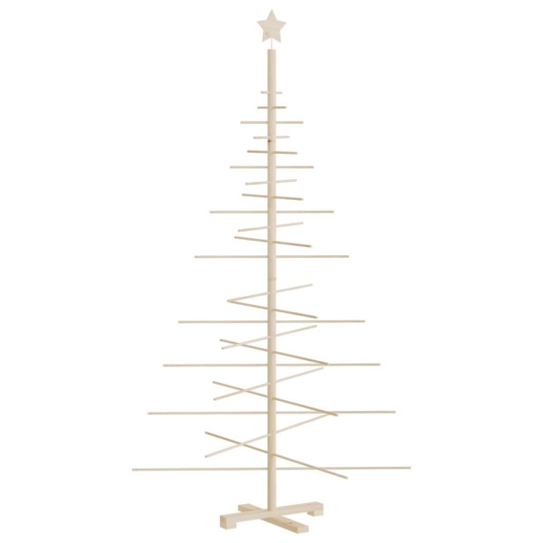 Árbol de Navidad de madera de adorno madera maciza pino 180 cm M 2