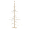 Árvore de Natal decorativa 180 cm madeira de pinho maciça 2
