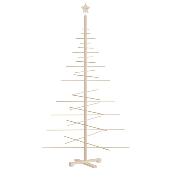 Árvore de Natal decorativa 180 cm madeira de pinho maciça M 5