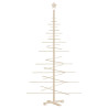 Árbol de Navidad de madera de adorno madera maciza pino 180 cm 5