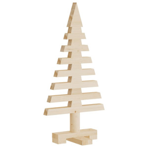 Árbol de Navidad de madera de adorno madera maciza pino 60 cm H
