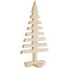 Árbol de Navidad de madera de adorno madera maciza pino 60 cm 2