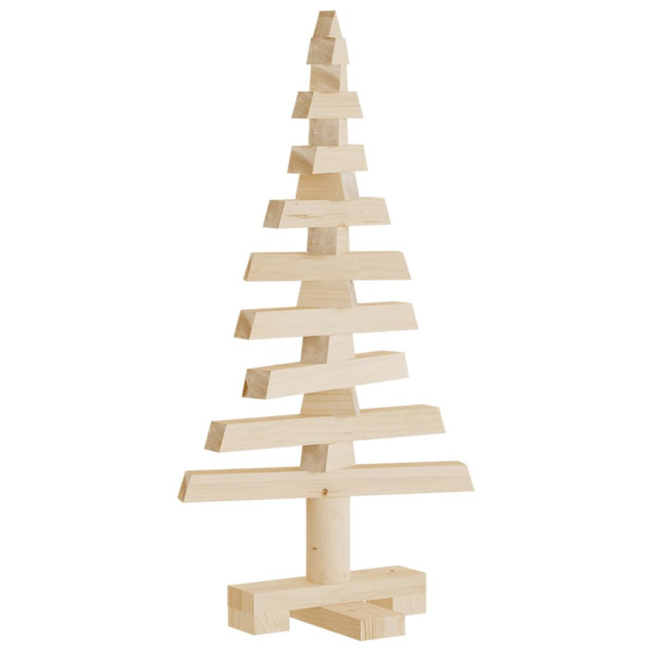 Árbol de Navidad de madera de adorno madera maciza pino 60 cm M 3