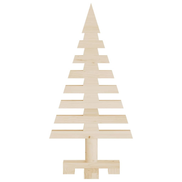Árvore de Natal decorativa 60 cm madeira de pinho maciça M 4