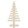 Árvore de Natal decorativa 60 cm madeira de pinho maciça 4