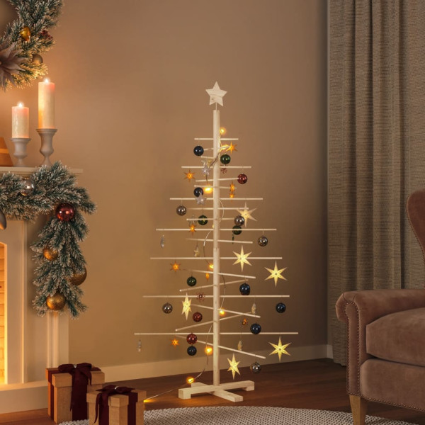 Árbol de Navidad de madera de adorno madera maciza pino 150 cm M 3