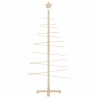 Árvore de Natal decorativa 150 cm madeira de pinho maciça 1