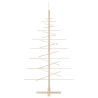 Árvore de Natal decorativa 150 cm madeira de pinho maciça 4