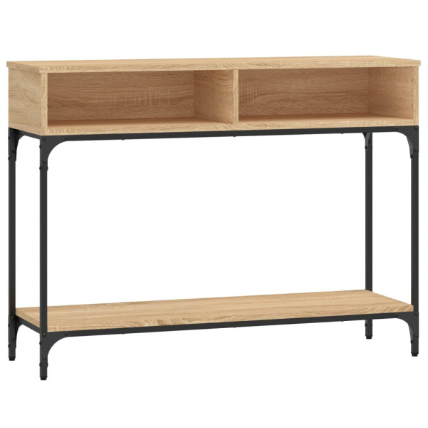 Mesa consola 100x30.5x75cm derivados de madeira carvalho sonoma M 2