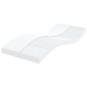 Colchões de espuma 2 pcs 90x190 cm 7 zonas dureza 20 ILD branco H