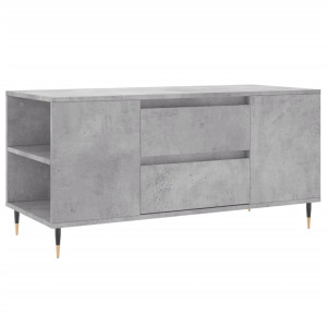 Mesa de centro madera ingeniería gris hormigón 102x44.5x50 cm H