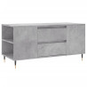 Mesa de centro madera ingeniería gris hormigón 102x44.5x50 cm 2