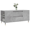 Mesa de centro madera ingeniería gris hormigón 102x44.5x50 cm 3
