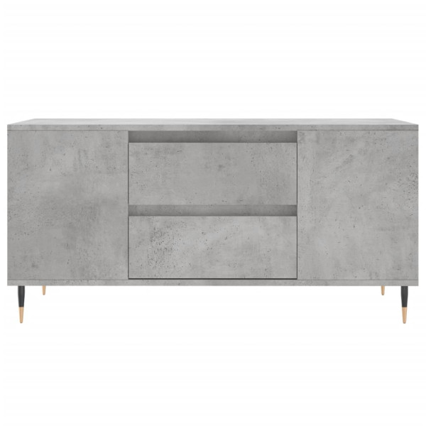 Mesa de centro madera ingeniería gris hormigón 102x44.5x50 cm M 5