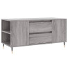 Mesa de centro madera de ingeniería gris Sonoma 102x44.5x50 cm 2