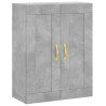 Armario de pared madera ingeniería gris hormigón 69.5x34x90 cm 2