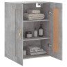 Armario de pared madera ingeniería gris hormigón 69.5x34x90 cm 5