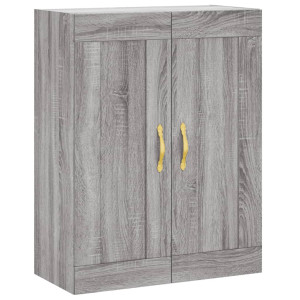 Armario de pared madera ingeniería gris Sonoma 69.5x34x90 cm H