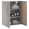 Armario de pared madera ingeniería gris Sonoma 69.5x34x90 cm 5