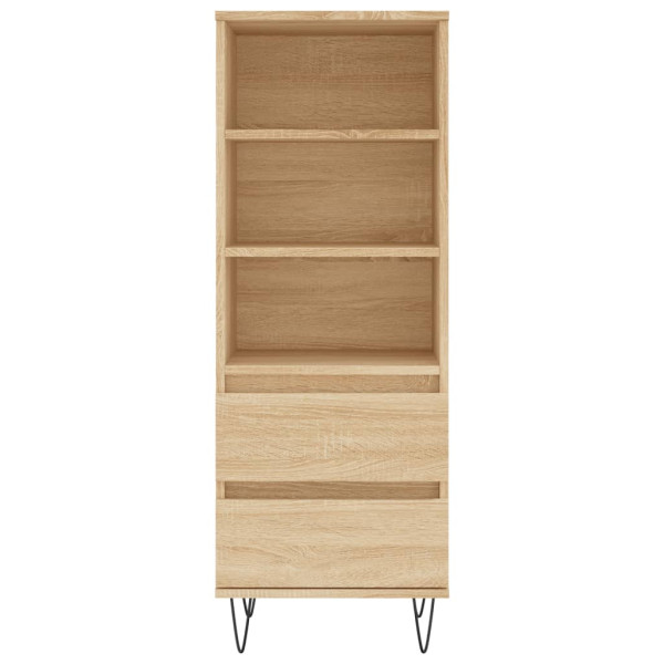 Aparador alto madera contrachapada roble Sonoma 40x36x110 cm M 5