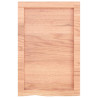 Encimera de baño madera maciza tratada marrón claro 40x60x6 cm 4