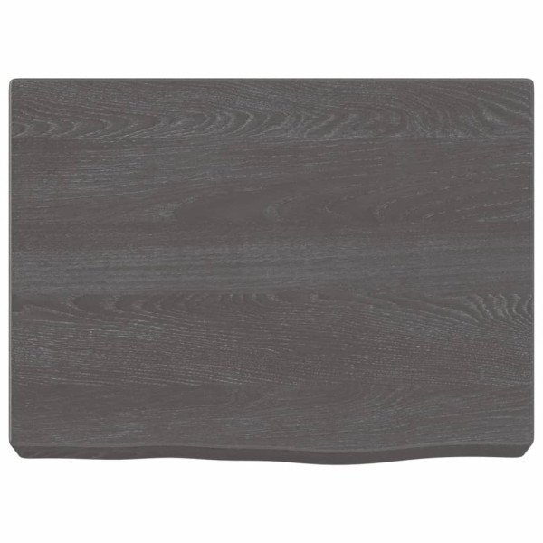Bancada p/ WC 40x30x(2-6)cm madeira tratada maciça castanho M 3