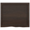 Bancada p/ WC 60x50x(2-6)cm madeira tratada maciça castanho 4