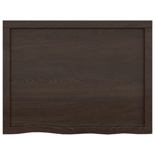 Bancada p/ WC 80x60x(2-4)cm madeira tratada maciça castanho M 4