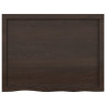 Bancada p/ WC 80x60x(2-4)cm madeira tratada maciça castanho 4