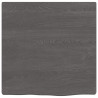 Encimera de baño madera maciza tratada gris oscuro 40x40x2 cm 3