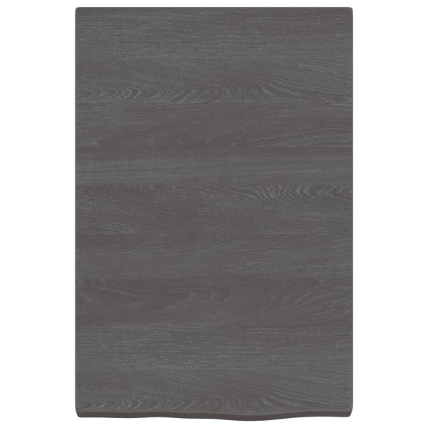 Bancada p/ WC 40x60x(2-4)cm madeira tratada maciça castanho M 3