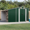 Abrigo de jardim 277x279x179 cm aço galvanizado verde 1