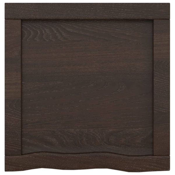 Bancada p/ WC 40x40x(2-4)cm madeira tratada maciça castanho M 4