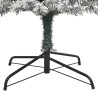 Árbol Navidad estrecho con soporte y nieve artificial PVC 270cm 5